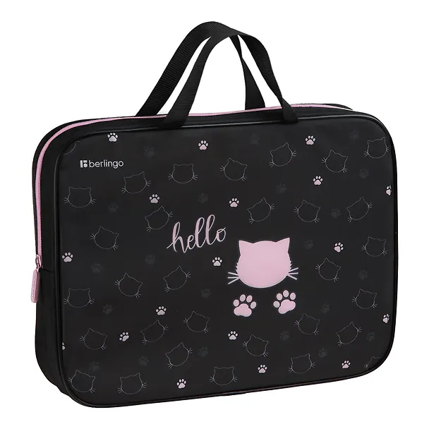 Папка для тетрадей А4 "Royal Kitty" 35*26,5*7,5см, ткань, молния 3161219 — 1