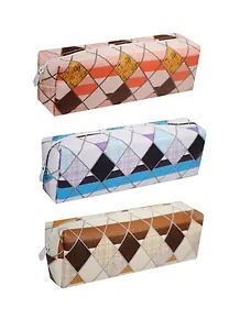 Пенал-косметичка "Ромбики", ПВХ, ассорти, Hong