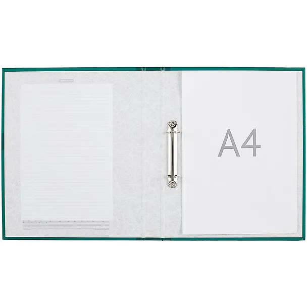Папка архивная 35мм А4 "Work inside" 2 кольца, зеленый 259007 — 4