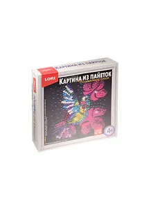 Набор для творчества LORI Картина из пайеток Райская птичка