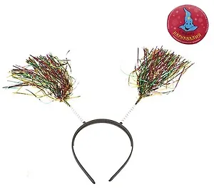 Ободок карнавальный дождик многоцветный 324017