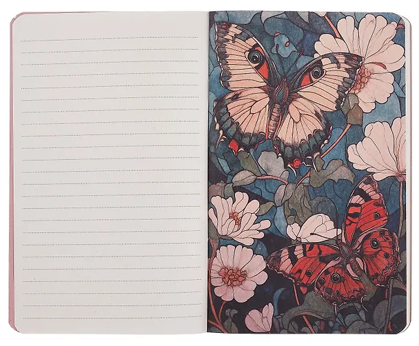 Книга для записей 130*210 32л "Creative. Inspired by William Morris (пионы синие и белые)" скрепка 3092666 — 5