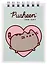 Блокнот А7 40л "Pusheen" евроспираль,выб.УФ-лак, ассорти — 2983742 — 3