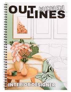 OUTLINES. Раскраска «Interior Designer»