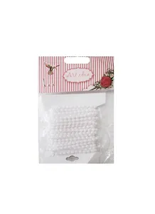 Набор д/творчества Набор лента с бусинами белый 4мм*3м (6264-2)