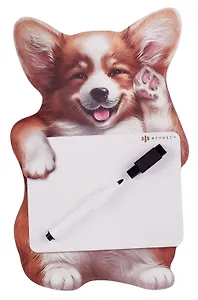 Доска маркерная 17*27см "Весёлый корги" с маркером