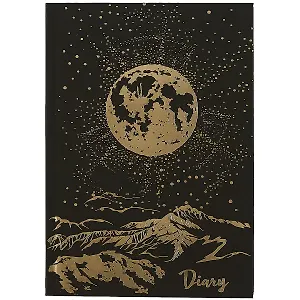 Ежедневник недат. А5 80л "Полнолуние" 7БЦ, лам.софт-тач, тисн.фольгой, офсет