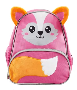 Рюкзак 1 отделение "Лисичка" 29*25*11, розовый, мягкий, Каляка-Маляка
