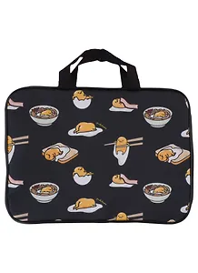 Папка для тетрадей А4 "Gudetama" 29*36*7,5см, молния, черный, ткань
