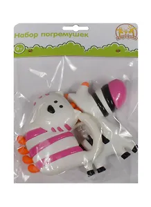 Набор погремушек Зебра и кот (629018) (0+) (упаковка)