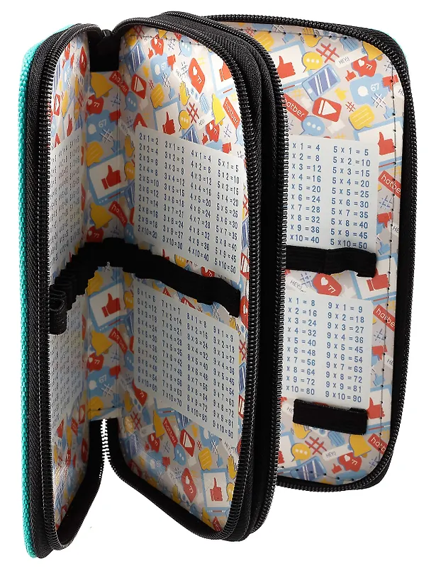 Пенал 2 отделения "Жизнь как игра" 19*11 см, молния 3020394 — 5