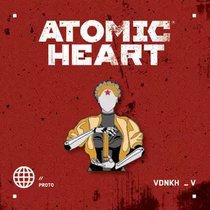 Значок металлический. Atomic Heart. Близняшка — 3039306 — 1