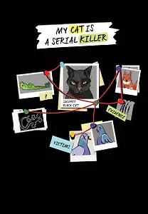 Книга для записей А5 72л " My Cat Is a Serial Killer"