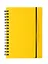 Записная книжка А6 80л кл. "Favorite Color. Neon Yellow" спираль, пласт.обл., резинка — 3091821 — 1