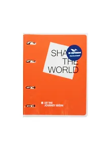 Тетрадь на кольцах в клетку InFolio, "Shake. Красный", 120 листов