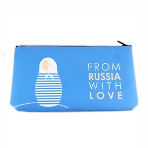 Косметичка H 9.4 19,5*10,5 с рисунком, ткань, молния, подвес, Буккеа