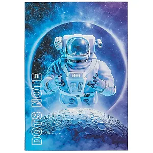 Записная книжка А6+ 64л тчк. "Space adventures" интегр.переплет, ламинация soft-touch