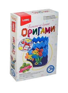 LORI Пб-004 Оригами Плетение из бумаги Карандашница Рыбки (набор д/творчества) (7+) (коробка)
