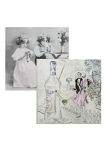 Набор салфеток для декупажа Молодая пара (80035/LU201439) (2шт) (упаковка)