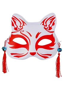 Маска Японская лисичка Кицунэ (19х16) (пластик)
