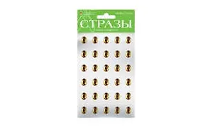 Набор для творчества Альт, Набор самоклеящихся страз №53 Самоцветы 14*10мм в ассортименте