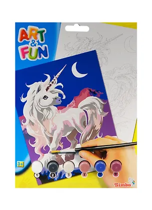 Набор для рис. Раскр. по номерам (+6 красок+кисть) (6337844) (12/72) (2 вида) (3+) (упаковка) 2446152