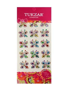 Наклейки-стразы акриловые Бабочки (10х24 см) (TZ 15253) (15 шт) (Tukzar creative) (3+)