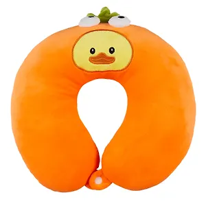 Подголовник с кнопкой Утка с глазками (текстиль) (30х30) в ассортименте