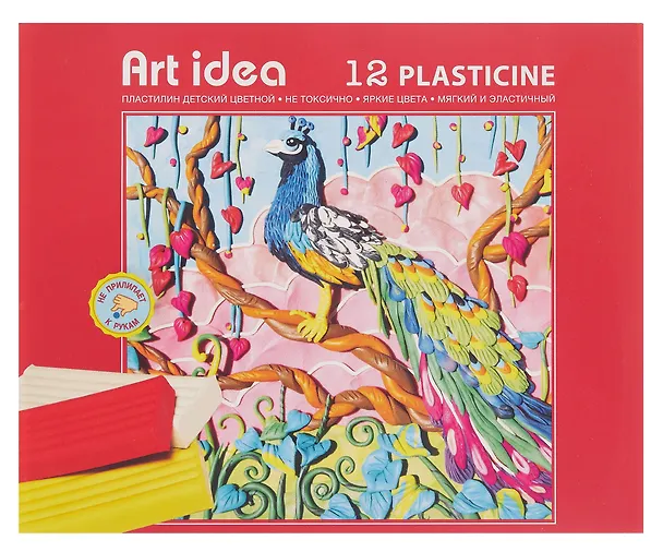 Пластилин 12 цветов, 240 г, Art idea 238918 — 1