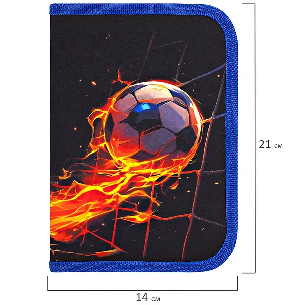 Пенал 1 отделение "Burning ball" 21*14 см, полиэстер 3106009 — 11
