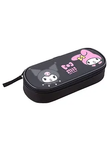 Пенал корпусный "Kuromi", черный,  22.5 х 9 х 5 см