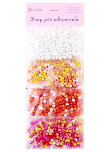 Бисер круглый 6/0 "Красочное лето" 4 цвета х 20 грамм