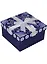 Коробка подарочная "Орнамент" синяя, 13*13*7,5см — 235897 — 2