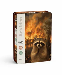 Пазл фигурный Енот (150 деталей) (14+) (коробка) (упаковка)