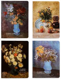 Записная книжка А6+112л лин./кл./нелин. "Classic painting. Van Gogh" ПВХ-обл., ассорти