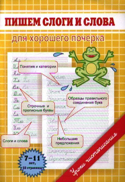 

Пишем слоги и слова. Для хорошего почерка
