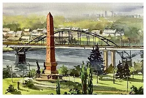 Открытка Уфа Монумент "Дружба народов"