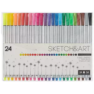 Линеры 24цв "SKETCH&ART" 0,4мм, Bruno Visconti — 2884589 — 1