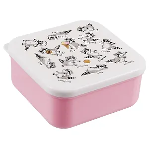 Ланч-бокс Raccoons Life (пластик) (11,5х11,5) (12-rongtai-15003)