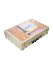 Краски масляные 11цв 20мл "Van dyck" в тубах, дерев.палитра, масленка, 2 флакона 75мл, кисти 3шт., дерев.кор., Ferrario