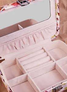 Шкатулка для ювелирных украшений Pink garden (21х15х6см) кожзам (84568)