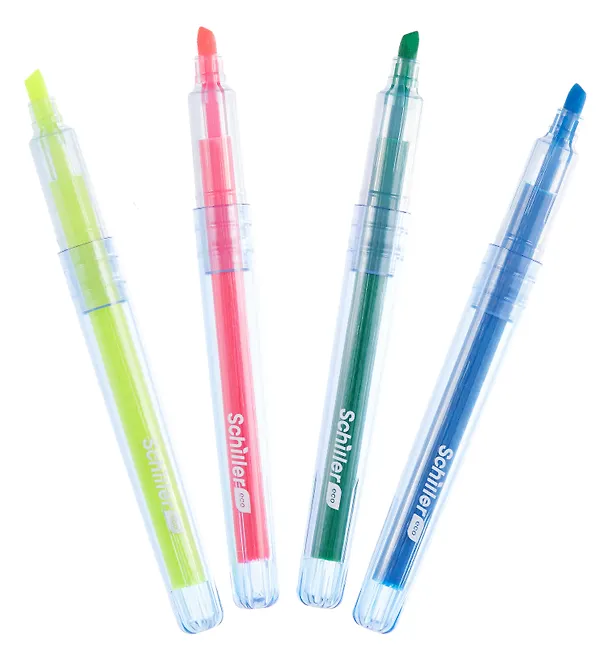 Текстовыделители "ECO", 4 штуки, Schiller 3116044 — 7