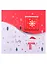 Открытка с шоколадом Winter is here Снеговик с шарфом (красно-белая), 5г — 2854809 — 1