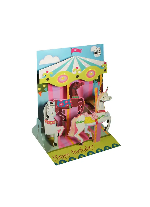 3D открытка Карусель (Carousel) (музыка) (SS037) (14,5х19,5) 2434811 — 1