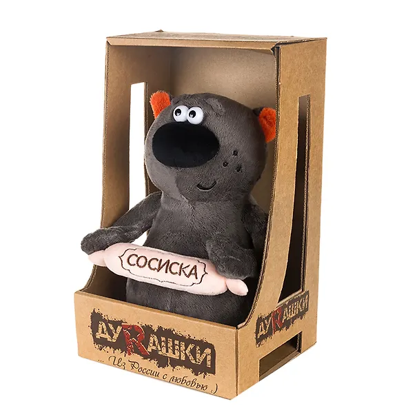 Игрушка мягкая, MaxiToys, Котофей & Sosiska, 24см 316573 — 2