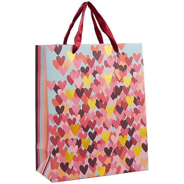 Пакет А4 32*26*12 "Color Hearts" жен., бум.мат.ламинат 256807 — 1