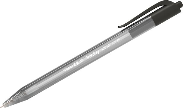 Шариковая ручка чёрная автоматическая 0,5 мм, InkJoy 100 RT, Paper Mate 225009 — 1