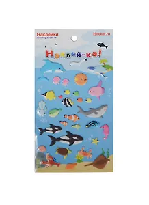 Наклейка декоративная зефирная 2 Подводный мир 2 (95х185) (Наклей-ка) (упаковка)