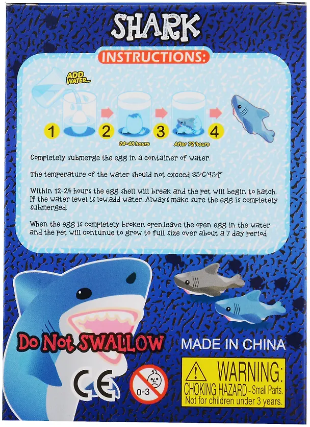 Игрушка растущая  в воде. Акула 2926237 — 2