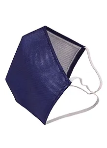 Маска защитная для лица (220х145мм) (р-р L) (спанбонд) (синяя)